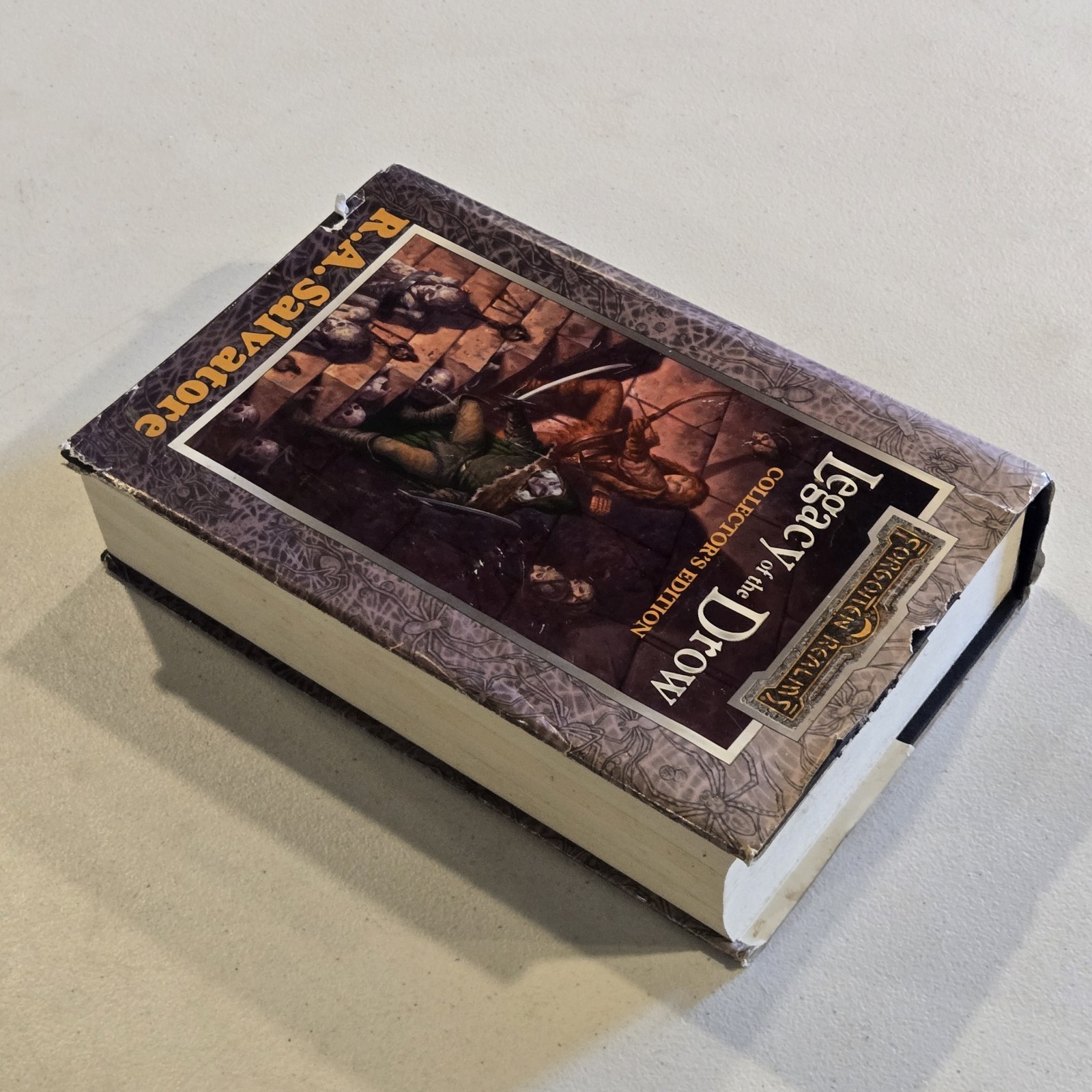 Legacy Of The Drow – R.A. Salvatore HARDCOVER BOOK 2001 COLLECTOR’S EDITION OOP