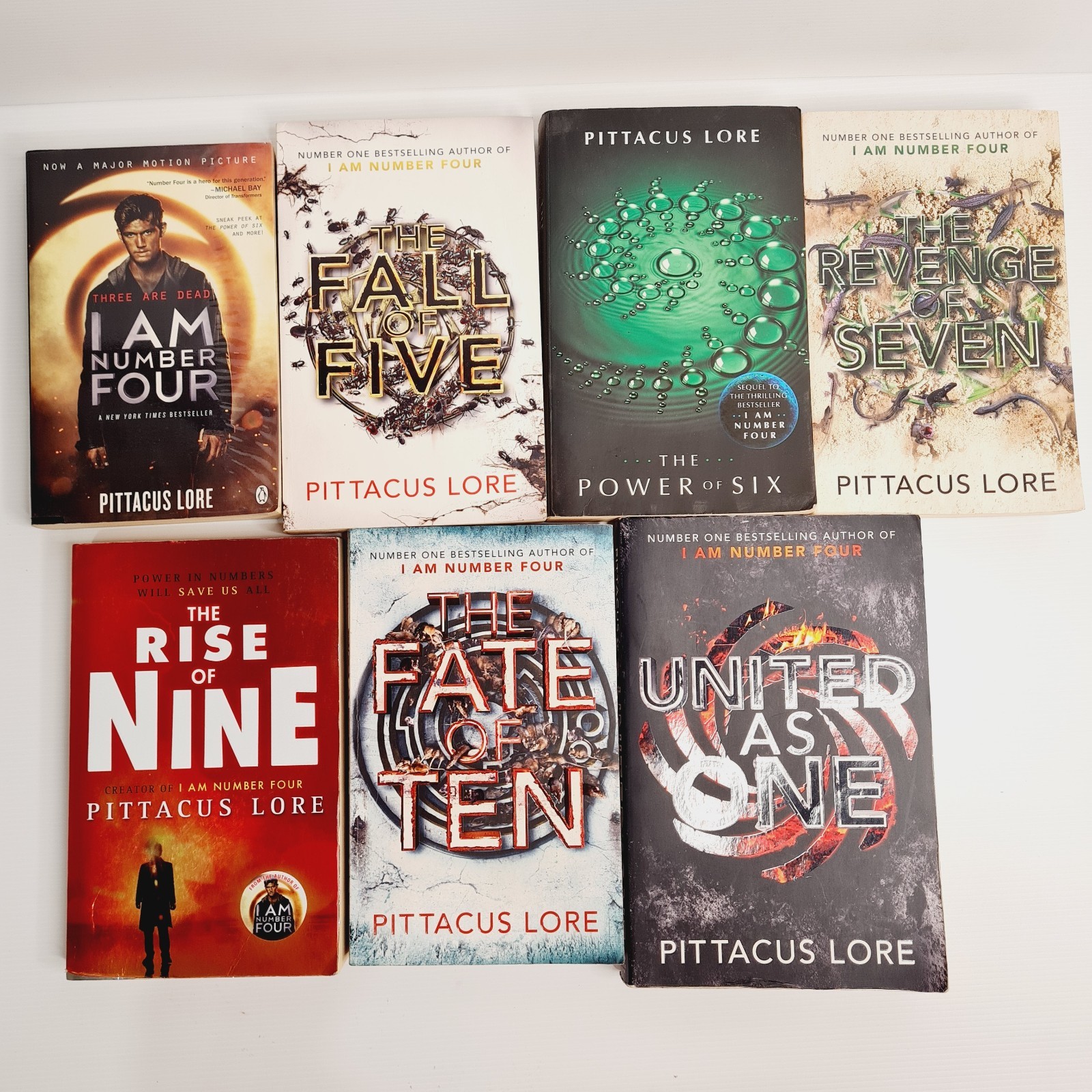 Pittacus Lore 7 x Lorien Legacies Series paperback | Sci Fi, Fantasy, dystopian