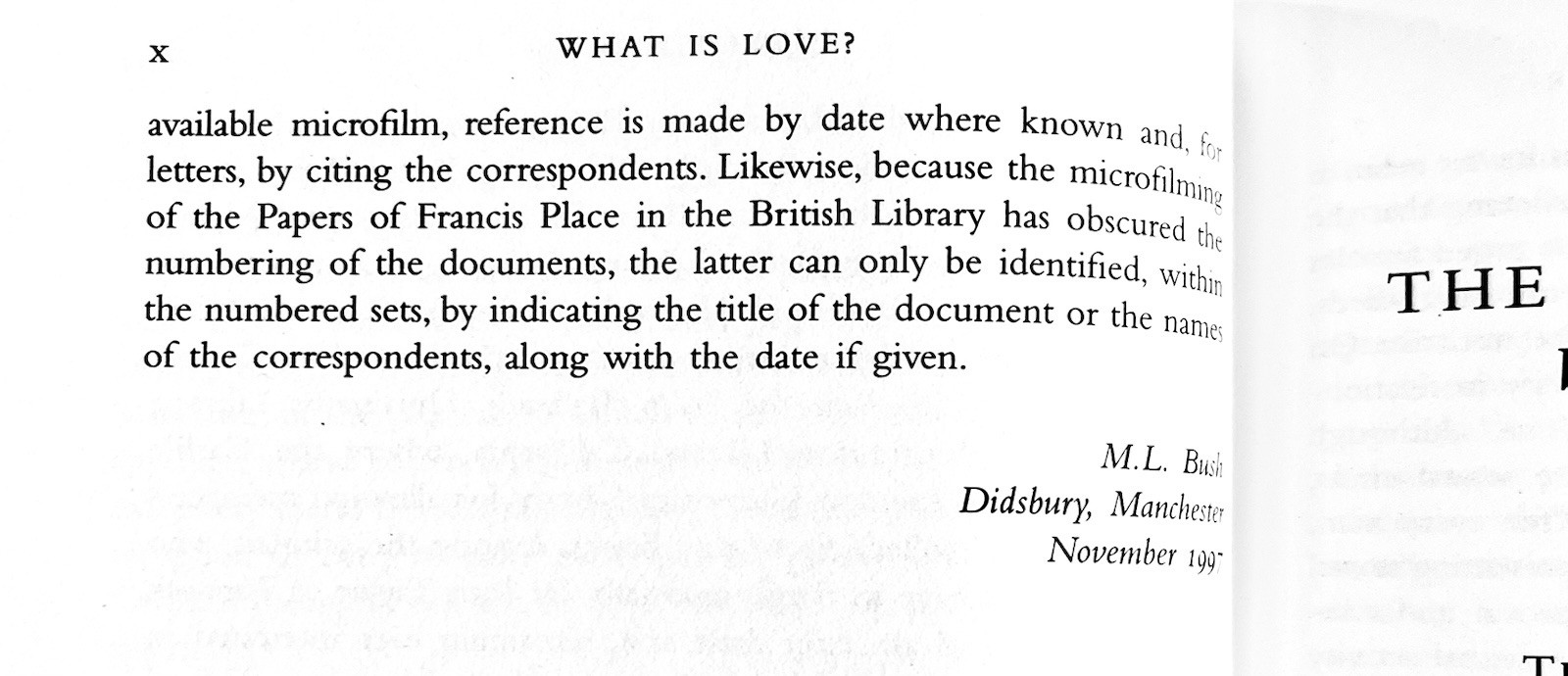 What Is Love? Richard Carlile’s Philosophy of Sex – M.L. Bush H/C First Edition