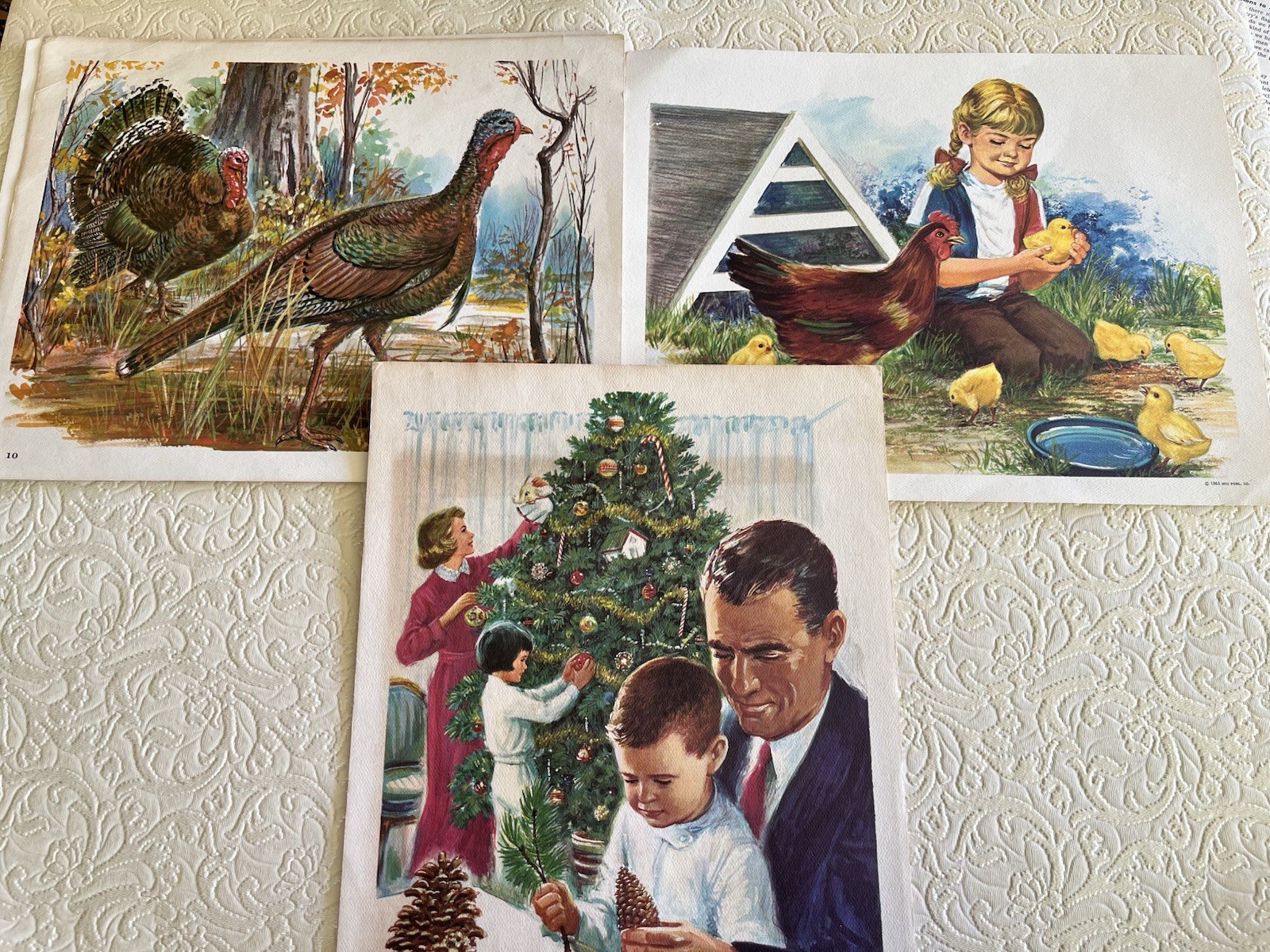 1965 David C Cook Publishing Instructions 7 Holiday Posters Educational ￼