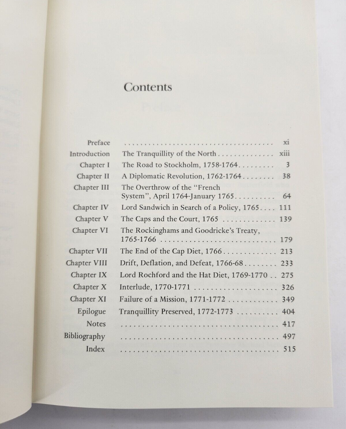 British Diplomacy And Swedish Politics, 1758-1773 by Michael Roberts 1980 HC