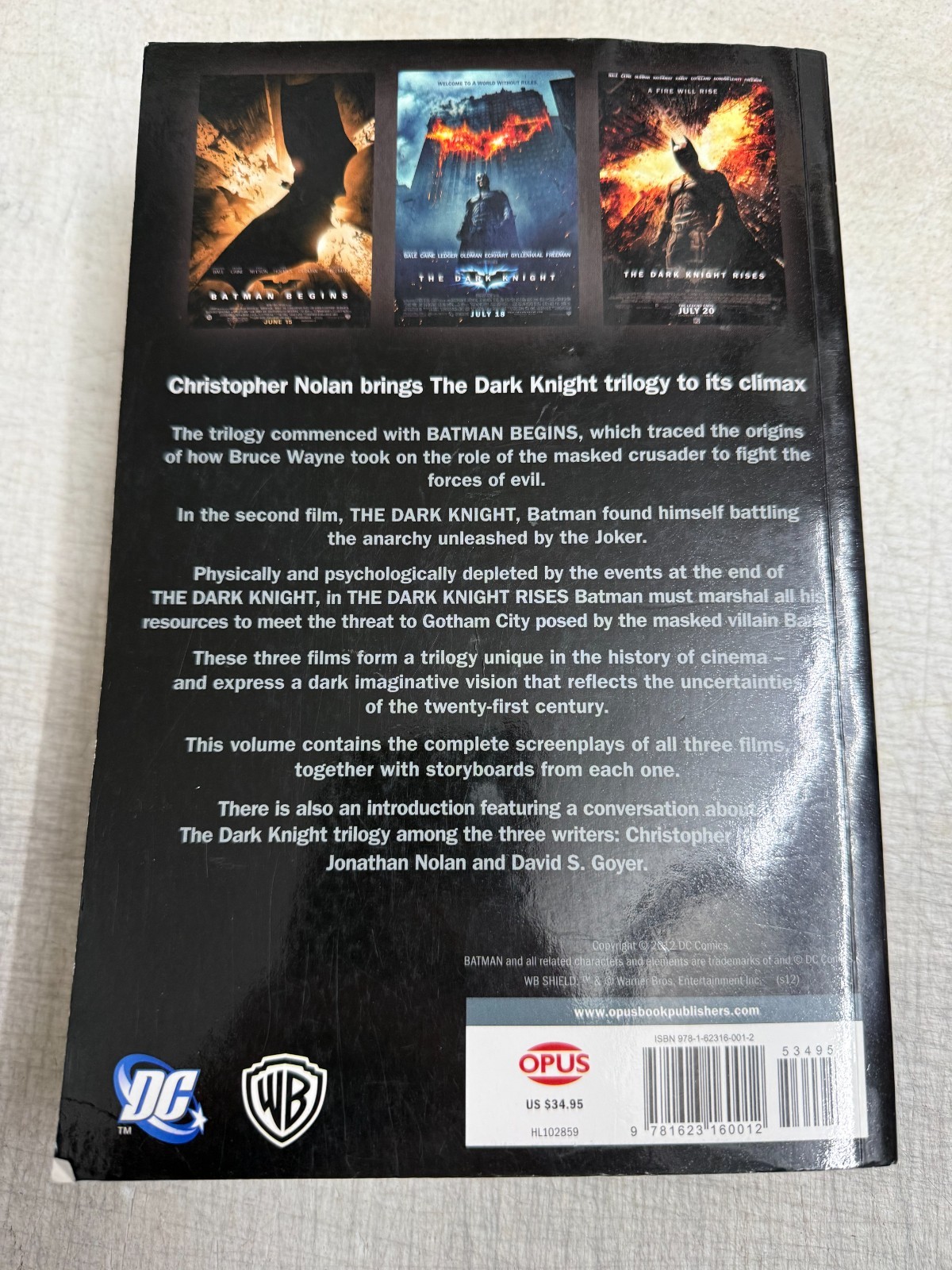 The Dark Knight Trilogy : The Complete Screenplays by Christopher Nolan…