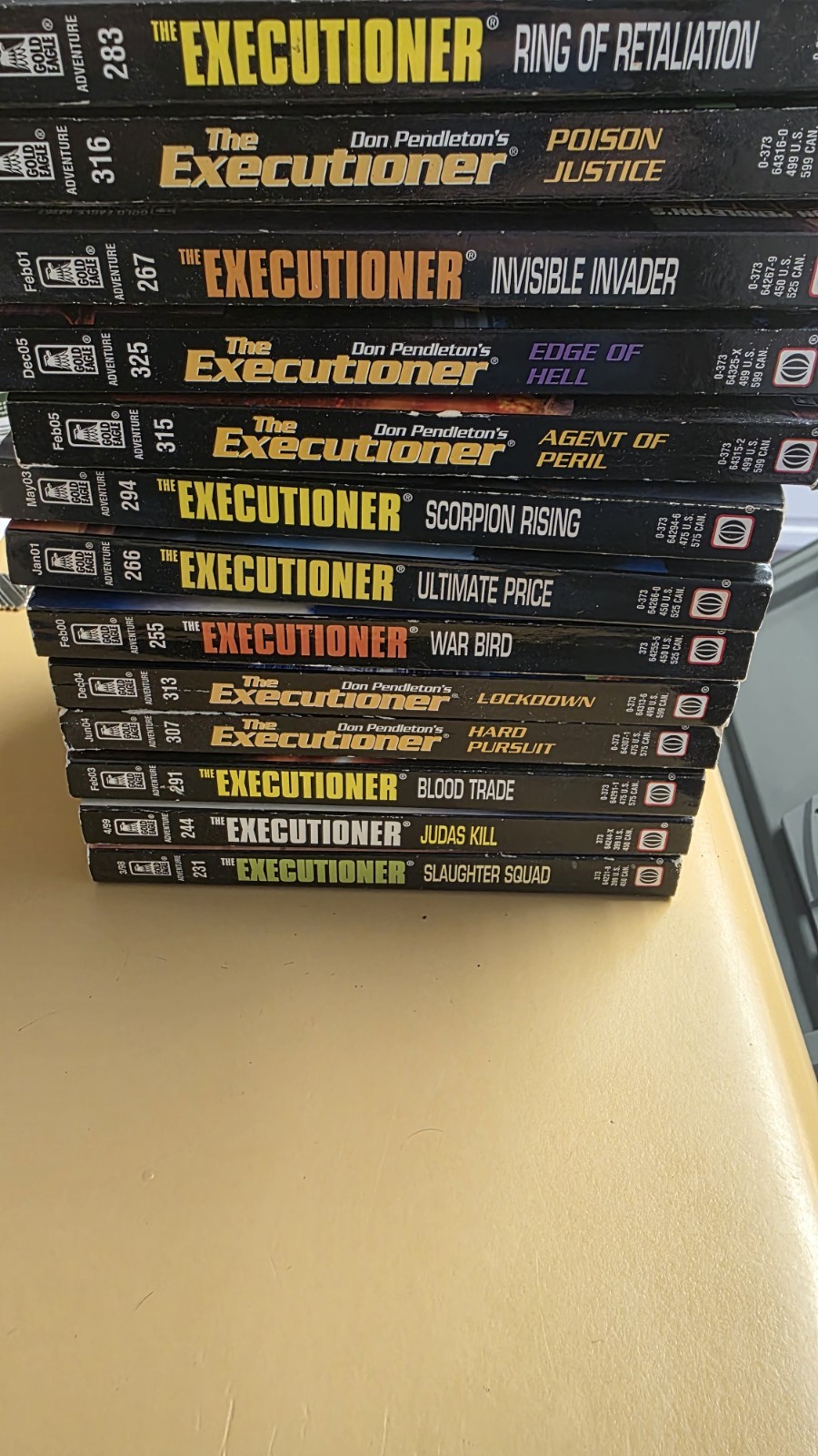 Don Pendleton Books The Executioner Lot of 13 Books Vintage Paperbacks
