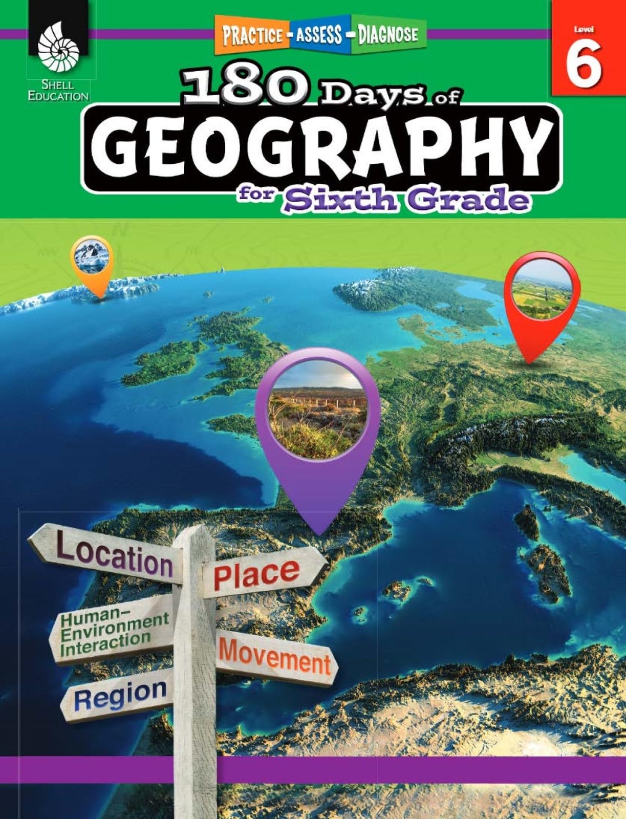 180 Days™: Social Studies, Geography for 6th Grade Practice Workbook for C…
