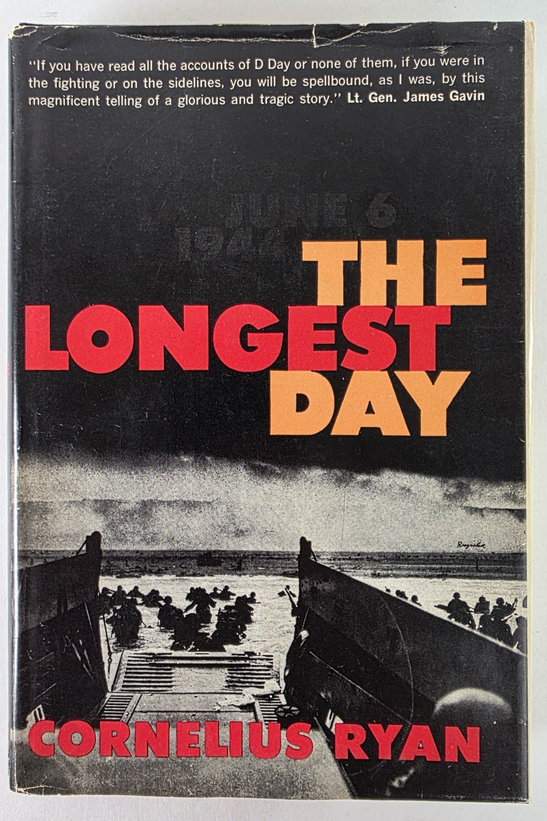The Longest Day by Cornelius Ryan 1959 Simon & Shuster HCDJ Book Club