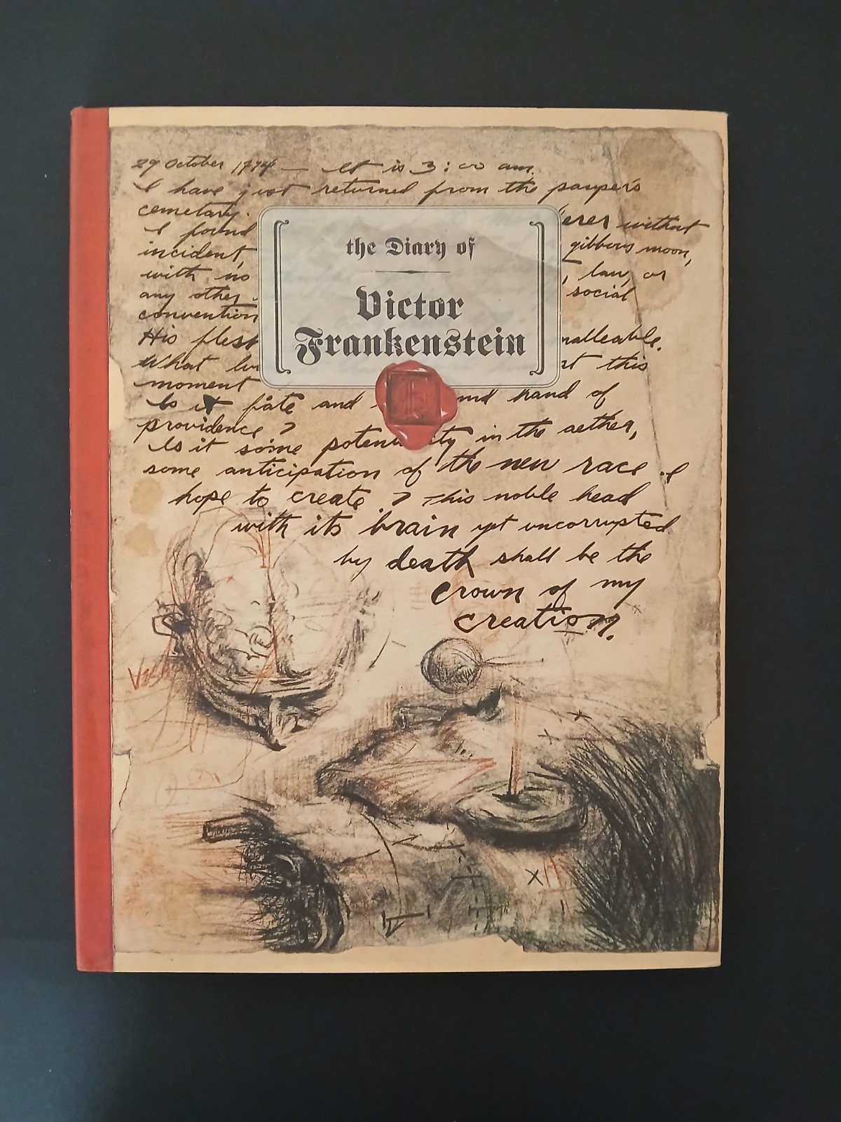 THE DIARY OF VICTOR FRANKENSTEIN – 1997 First Edition Hardcover – DK Ink