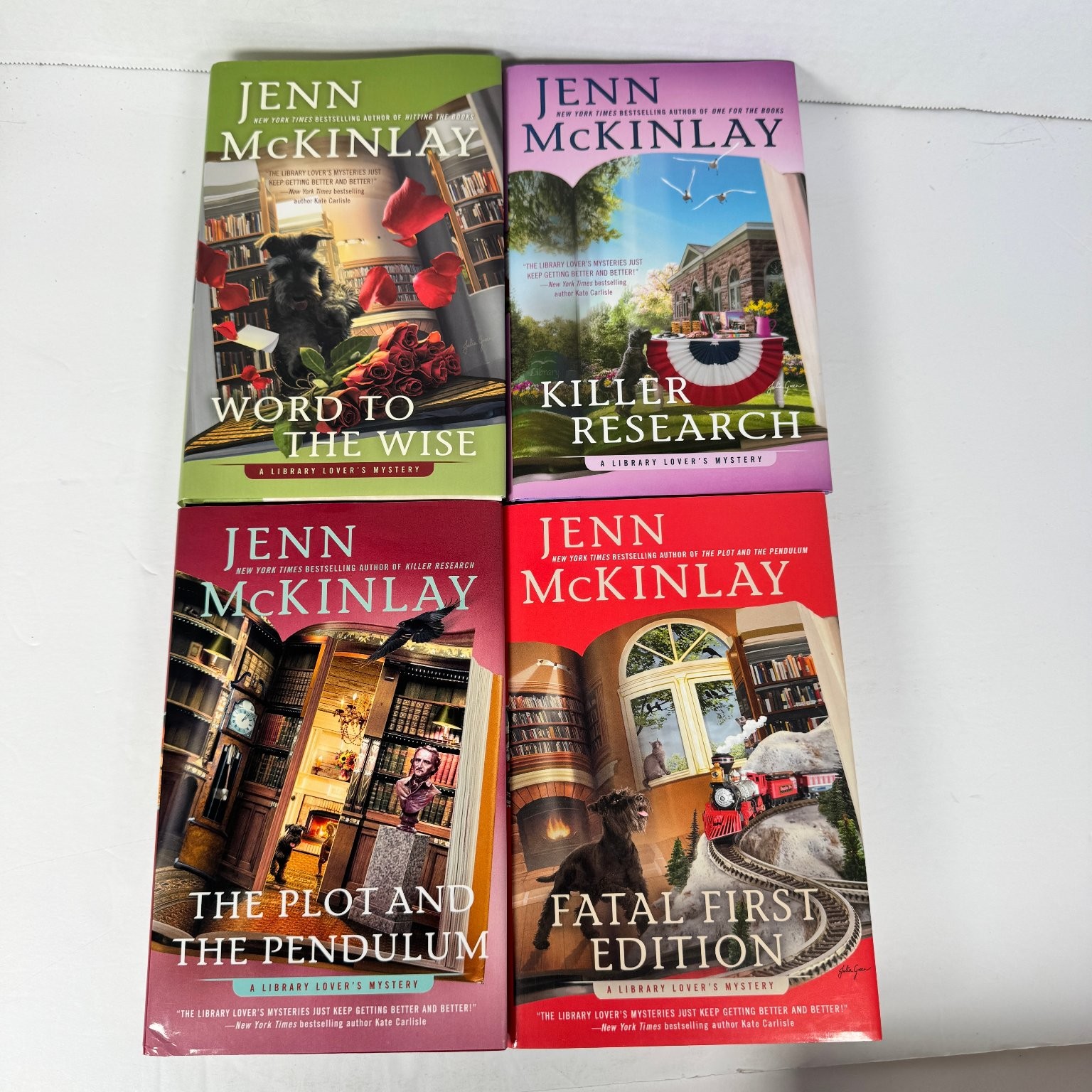 Jenn McKinlay Library Lover’s Mystery Set 4 Books First Edition Hardcover