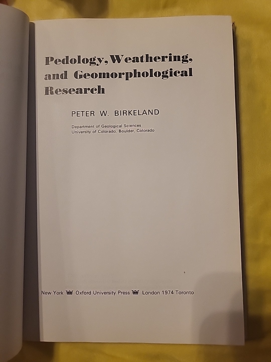 Pedology Weathering And Geomorphological Research