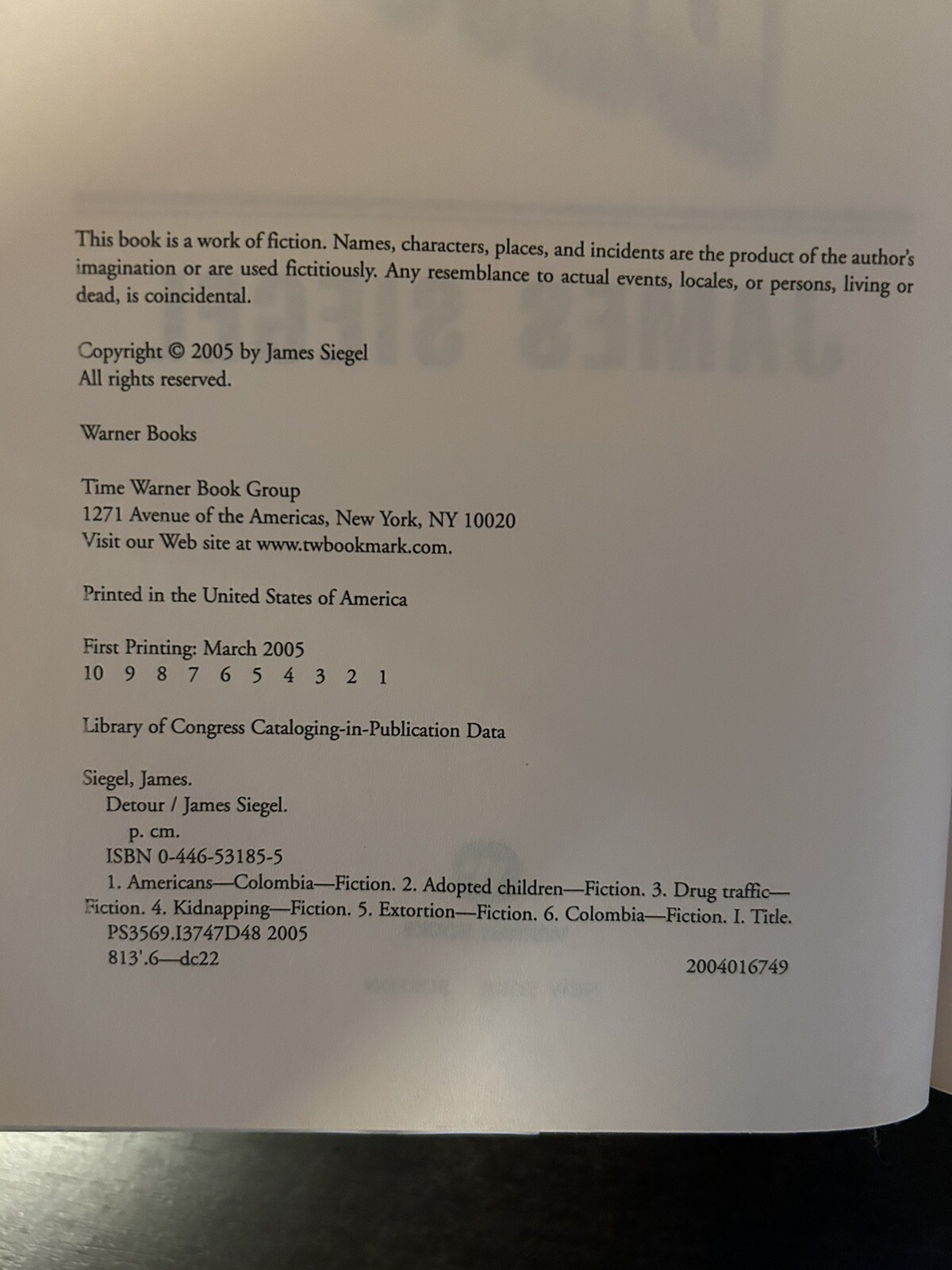 Detour – by James Siegel