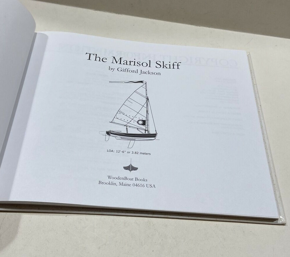 The Marisol Skiff By Gifford Jackson (2005 Hardcover) Includes Building Plans