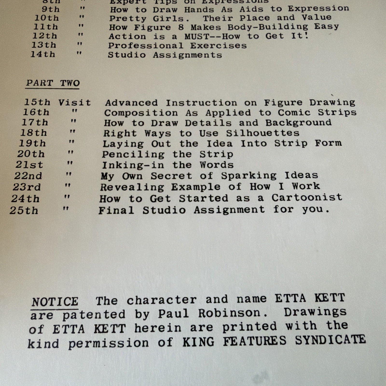Paul Robinsons Post Graduate Course Professional Syndicate Cartooning Part 2