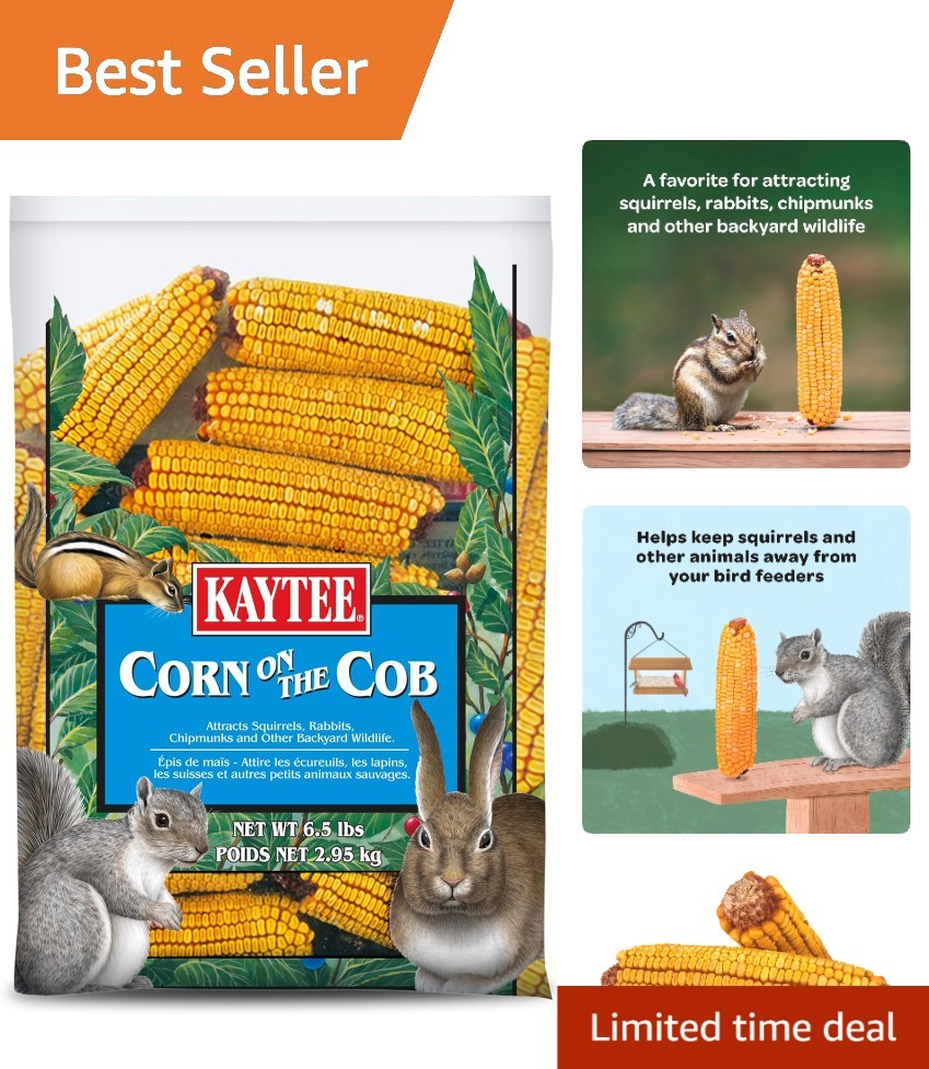 6.5 lb Organic Corn On The Cob – Stimulates Appetite and Attracts Wildlife!