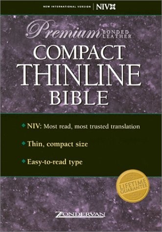 NIV COMPACT THINLINE BIBLE By Zondervan *Excellent Condition*