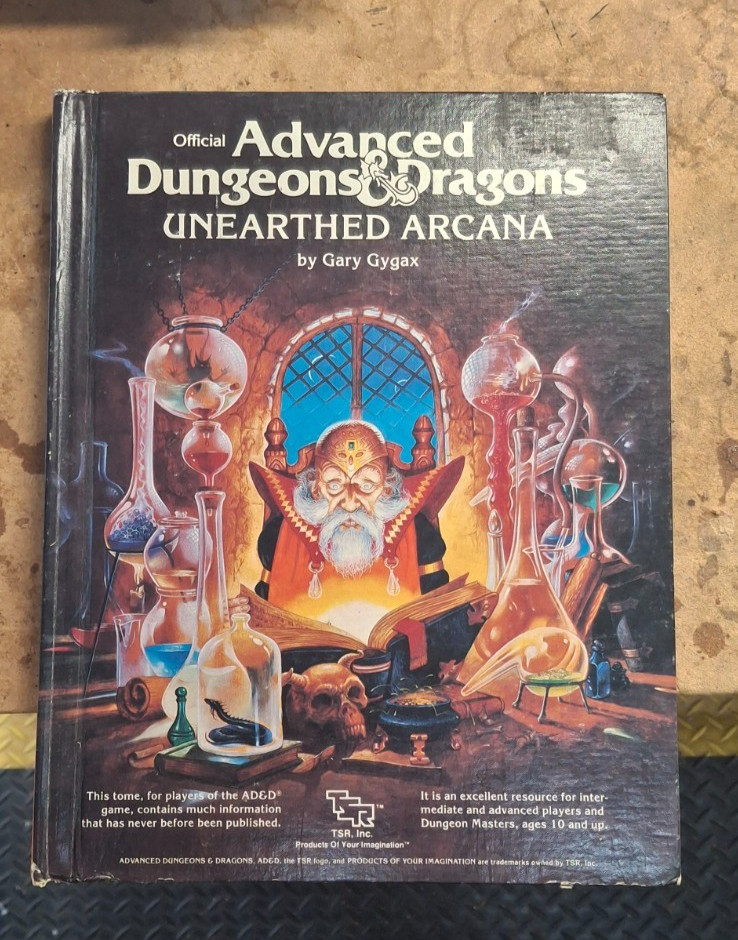 Official Advanced Dungeons and Dragons, Unearthed Arcana – 1985 by Gary Gygax