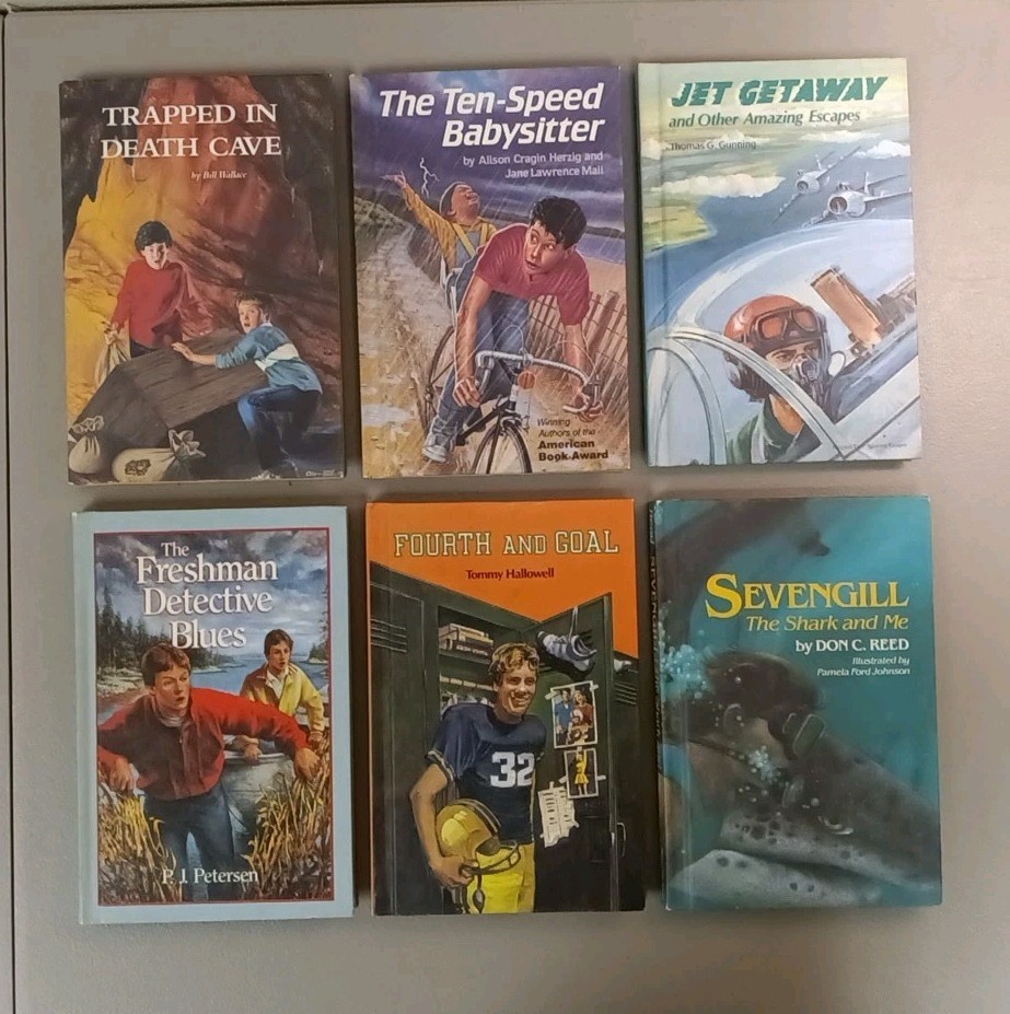 Lot (11) Weekly Reader “Just for Boys” Books Vintage 1980s-Hardcover EXC COND