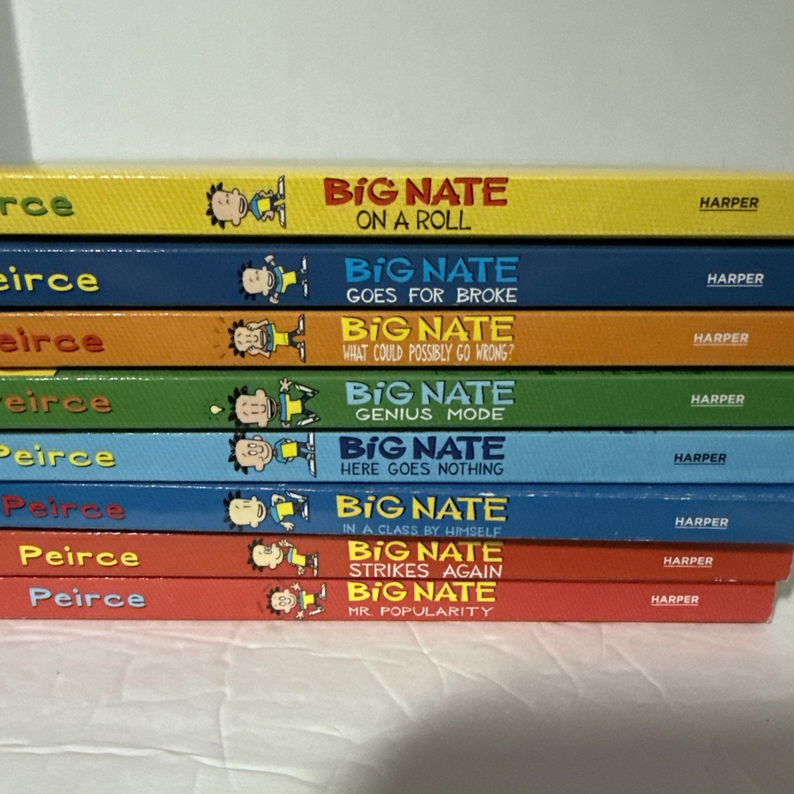Big Nate Book Set of 8 by Lincoln Peirce PB Classroom Summer Reading