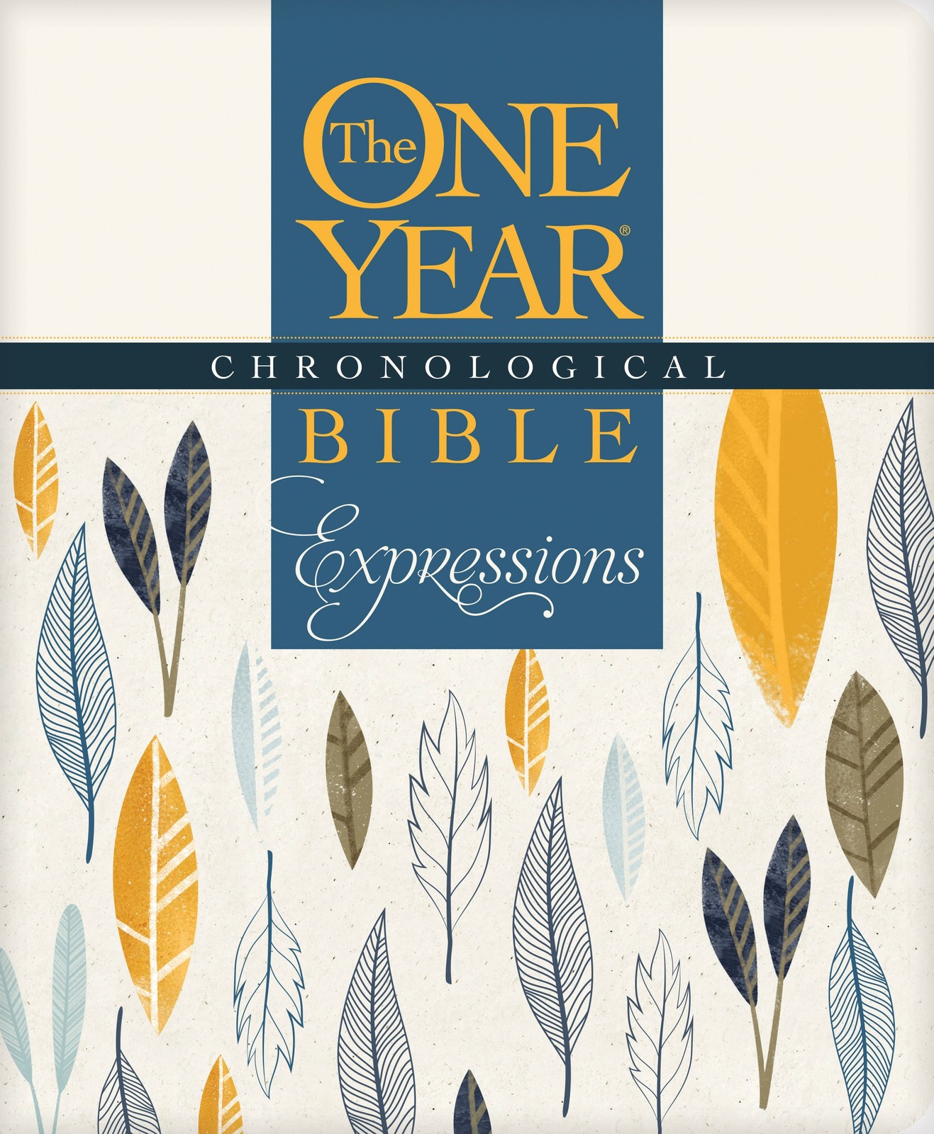 The One Year Chronological Bible Expressions NLT (Softcover, Cream) (One Yea…