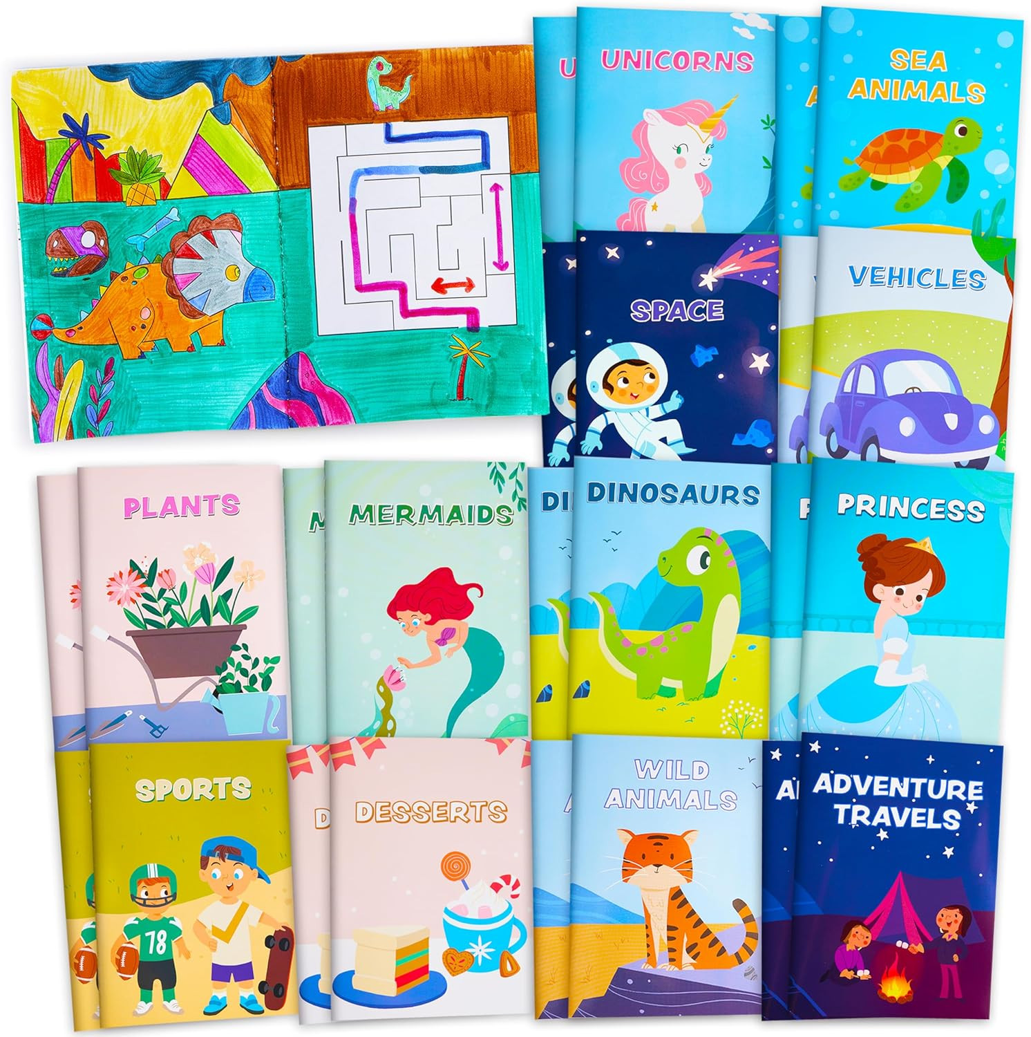 24 Pack Coloring Books For Kids Ages 4-8 Bulk Mini Coloring Book For Party Favor
