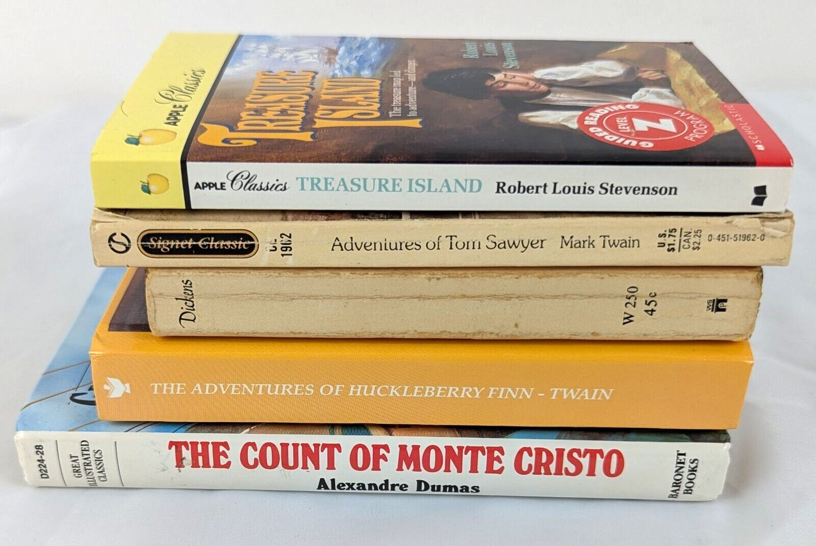 Lot 5 Classics Kids Books Various Authors Mark Twain Charles Dickens