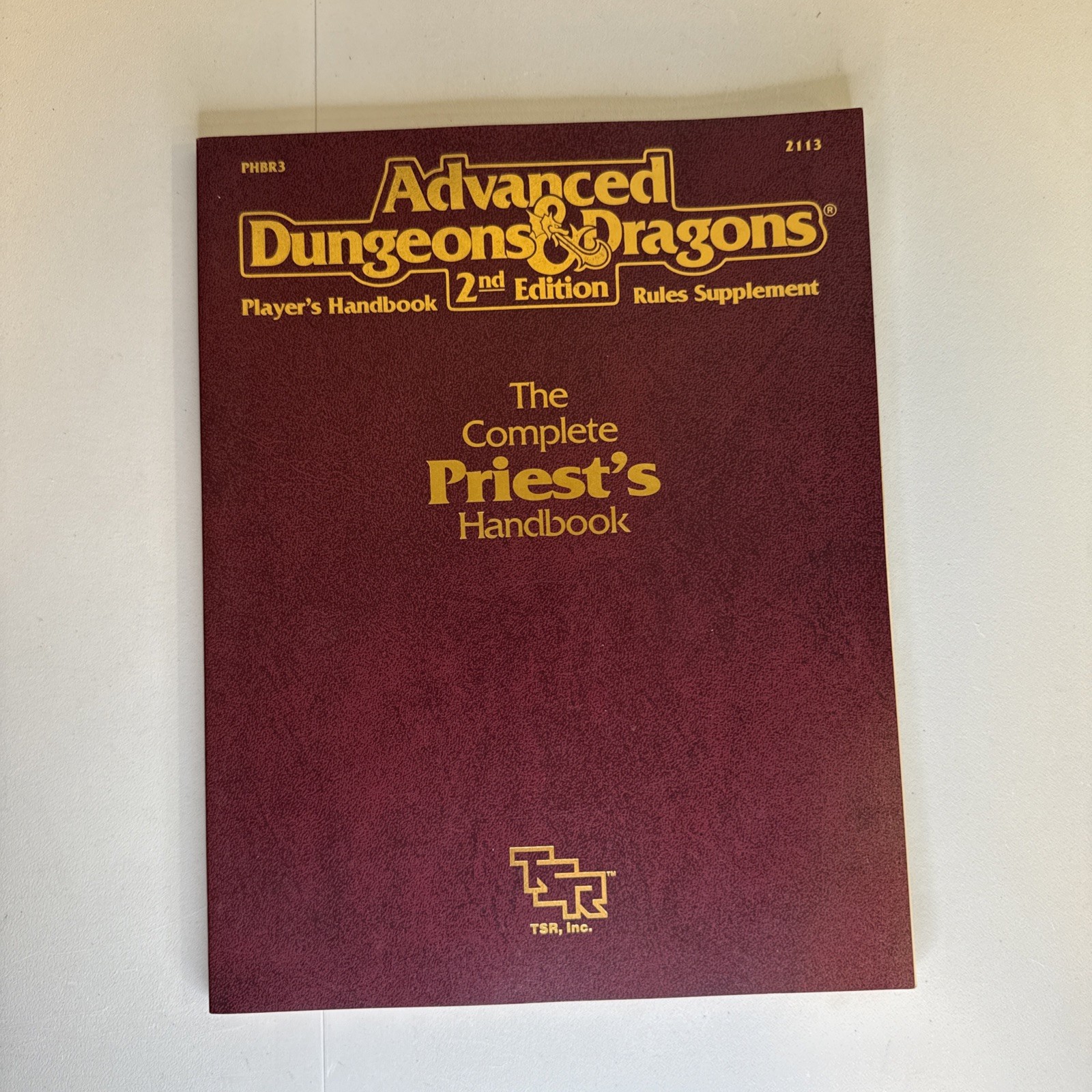 Advanced Dungeons & Dragons 2nd Ed Complete Priests Handbook 2113 SC RPG TSR