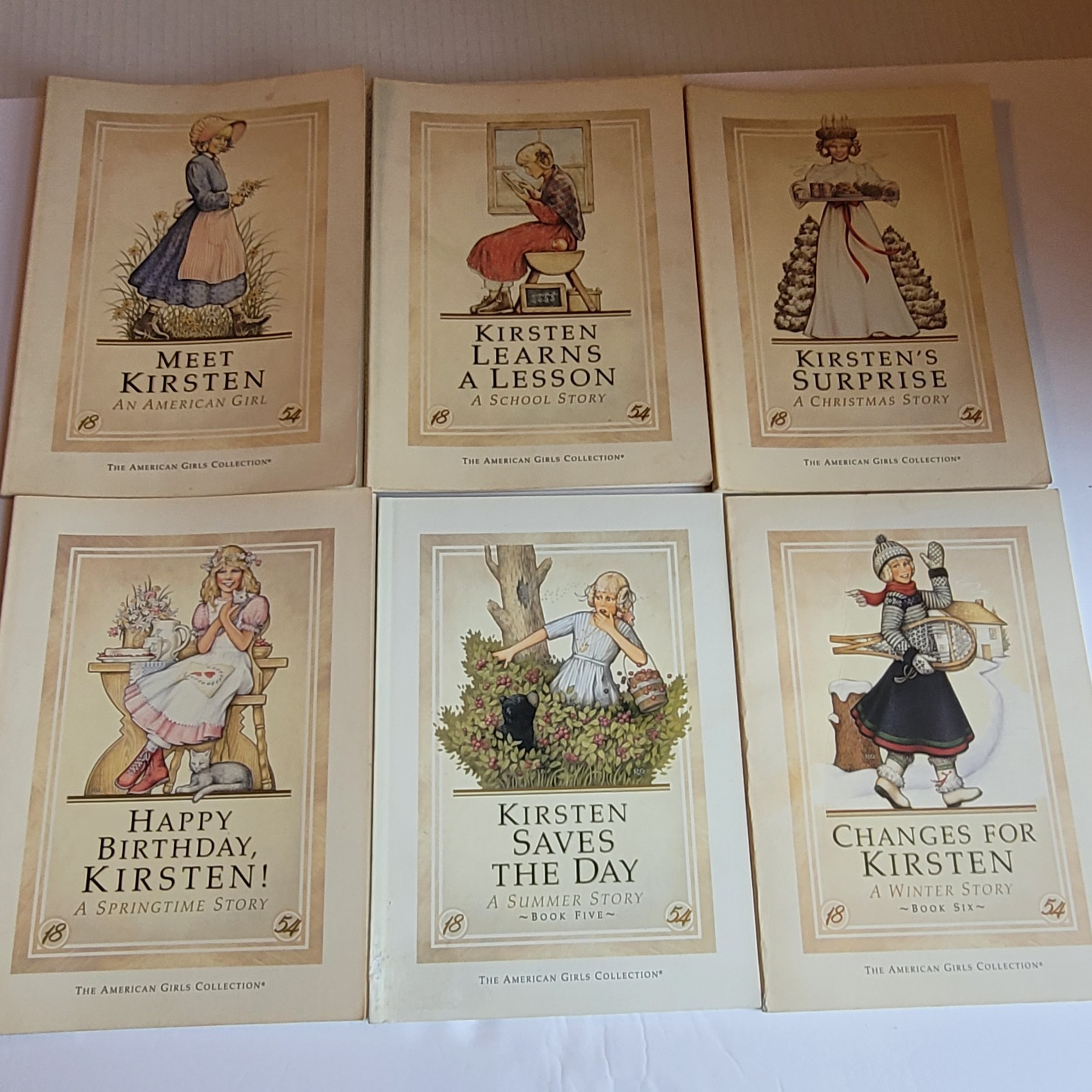 Vtg American Girl Kirsten Books 1-6 First Edition Complete Set Pleasant Company