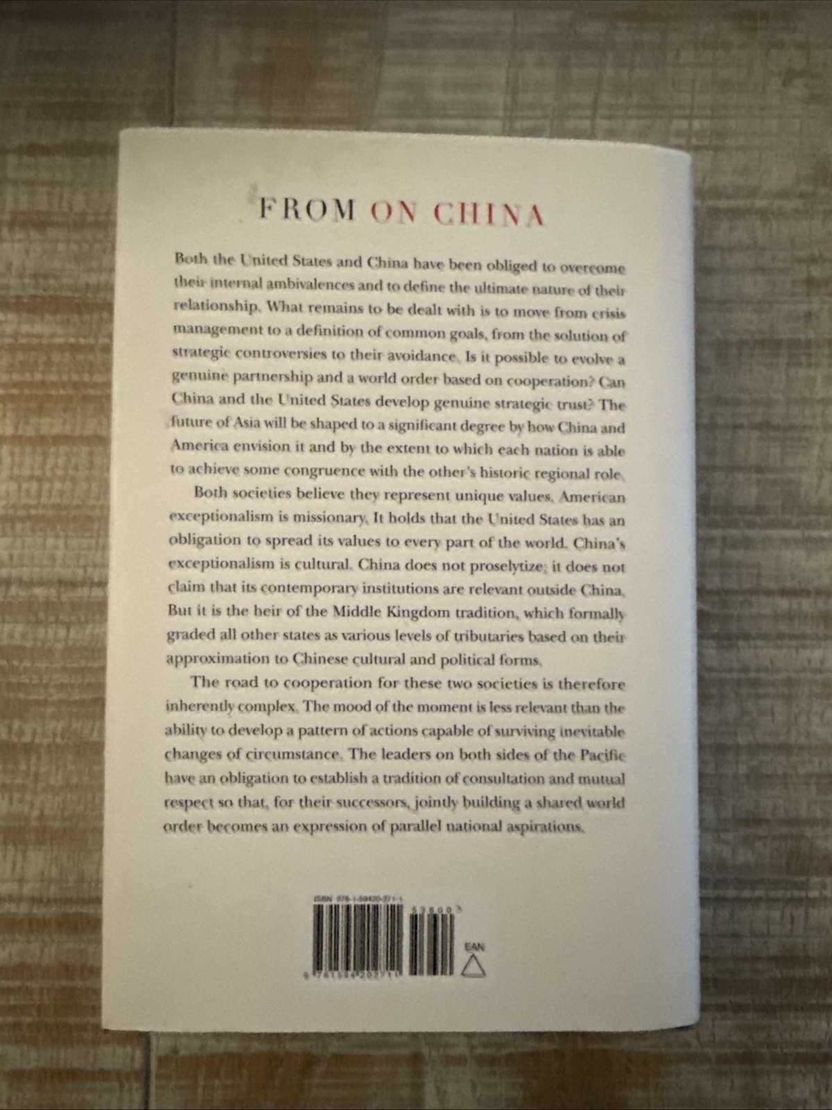 On China Henry Kissinger SIGNED 1st Ed 1st Print HCDJ 2011 Autographed Book BBM