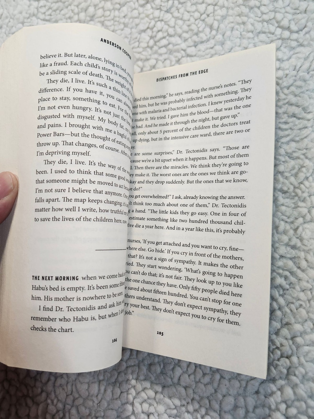Anderson Cooper Dispatches From The Edge Paperback Memoir Harper 2007 Used PB