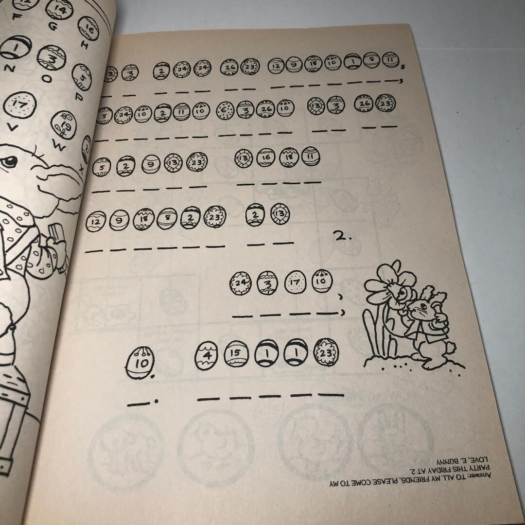 Happy Spring Big Activity Coloring Book 1993 Golden’s Books Learning Easter 90’s