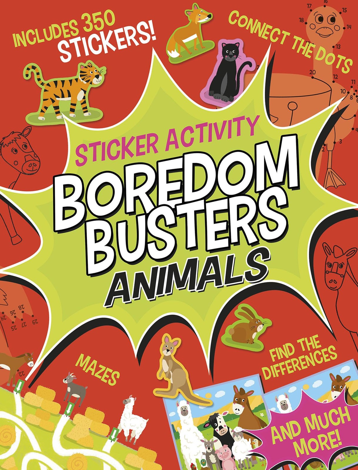 Boredom Busters: Animals Sticker Activity: Includes 350 stickers! Mazes, con…