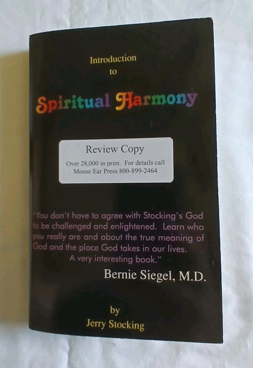 Review Copy Introduction To Spiritual Harmony by Jerry Stocking with Extras