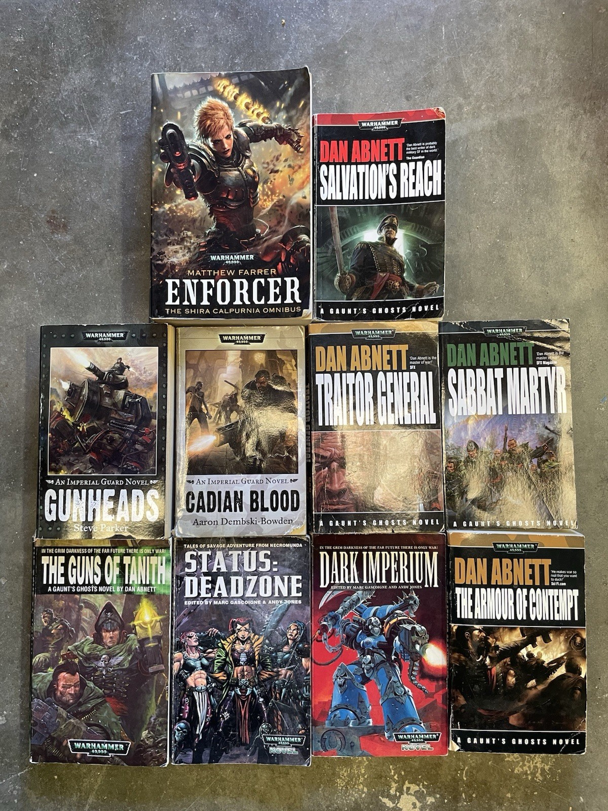 Warhammer 40k Book Lot 11 Paperback Novel, Farrer, Dan Abnett, Gascoigne, Parker
