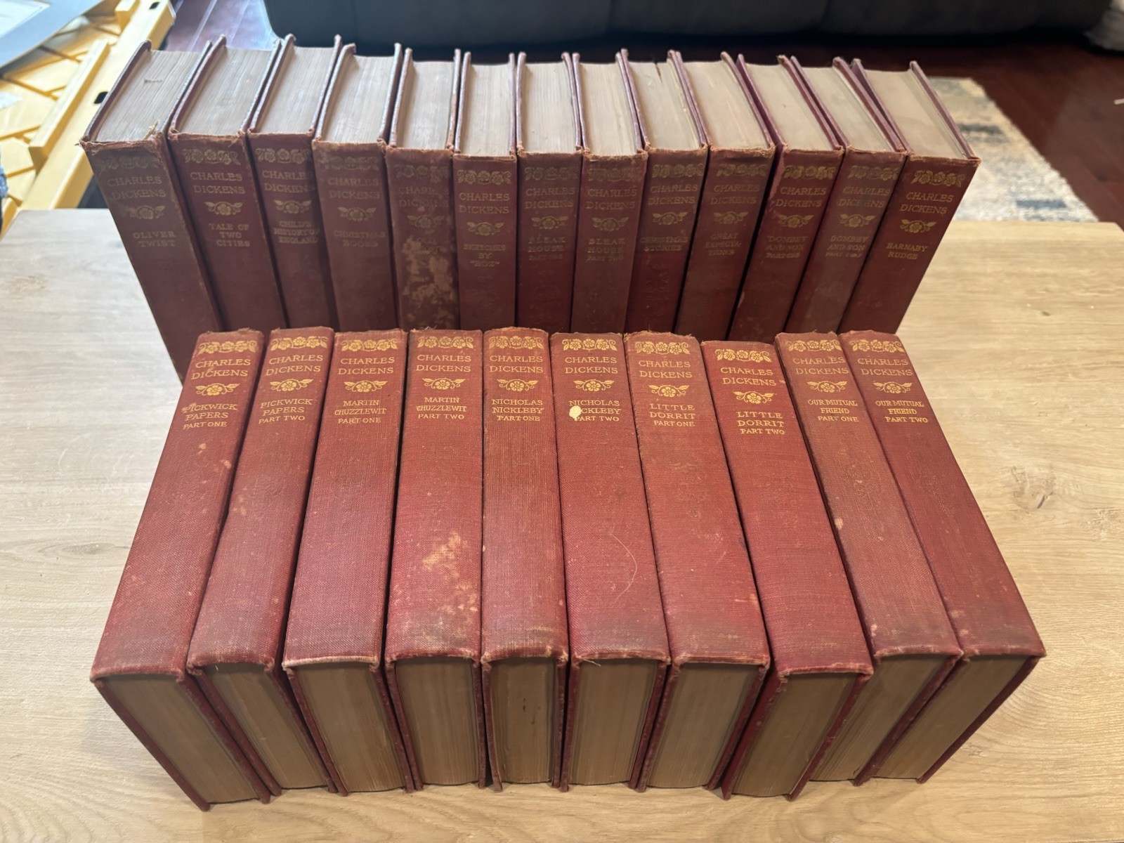 WORKS OF CHARLES DICKENS ~23 Volume Set ~ P. F. Collier c.1911 ~ Anniversary Ed.