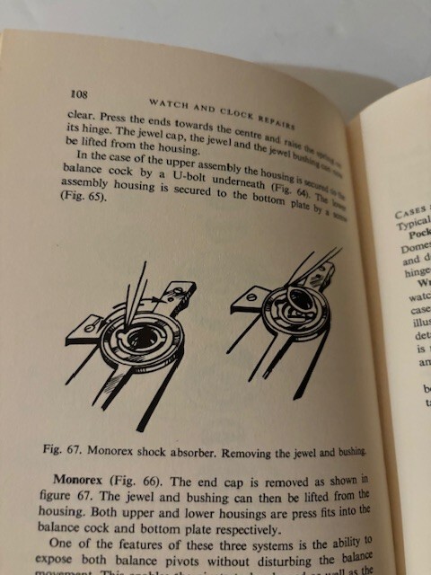 1968 Handbook of Watch and Clock Repairs by Harris