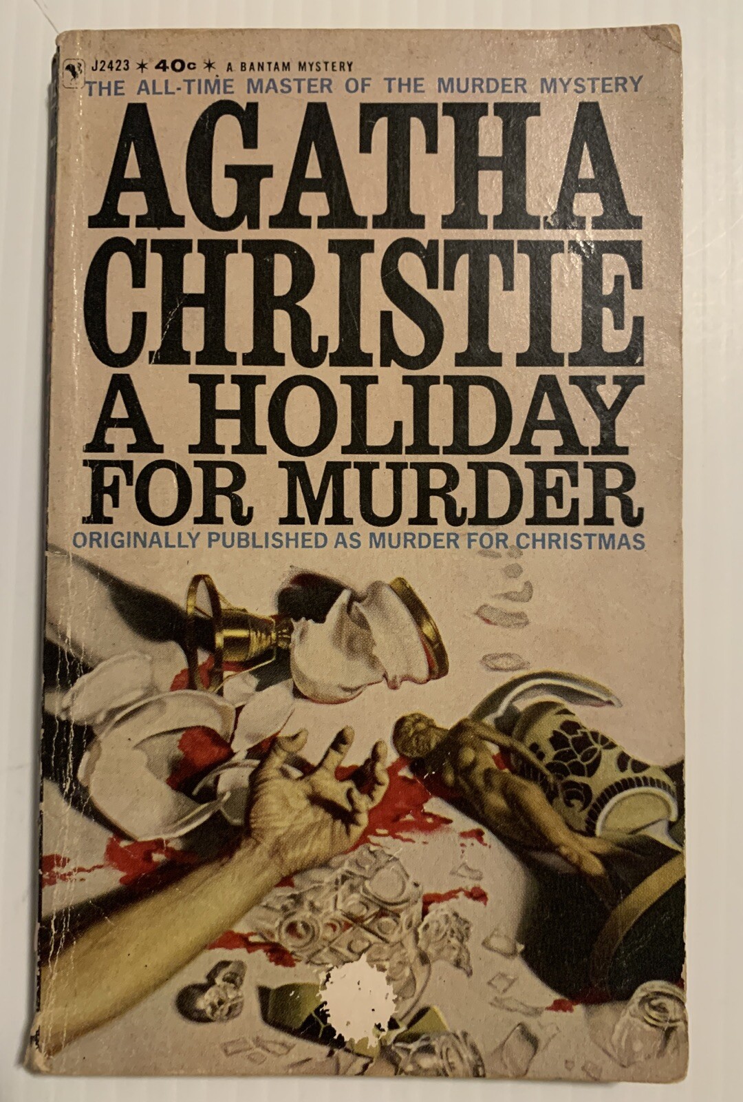 A Holiday For Murder Mystery Paperback Book by Agatha Christie Suspense 1962