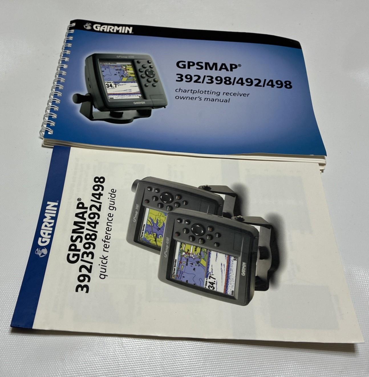 Garmin GPSMAP 392/398 492/498 Owners Manual: 111 Pages Black and White