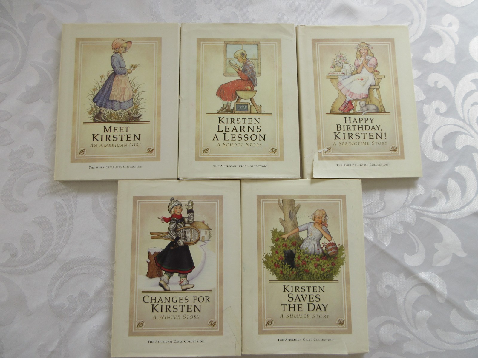 AG Pleasant Company Kirsten Hardcover BOOK Set -5, 1st PRINTING, 1ST ED. 1986