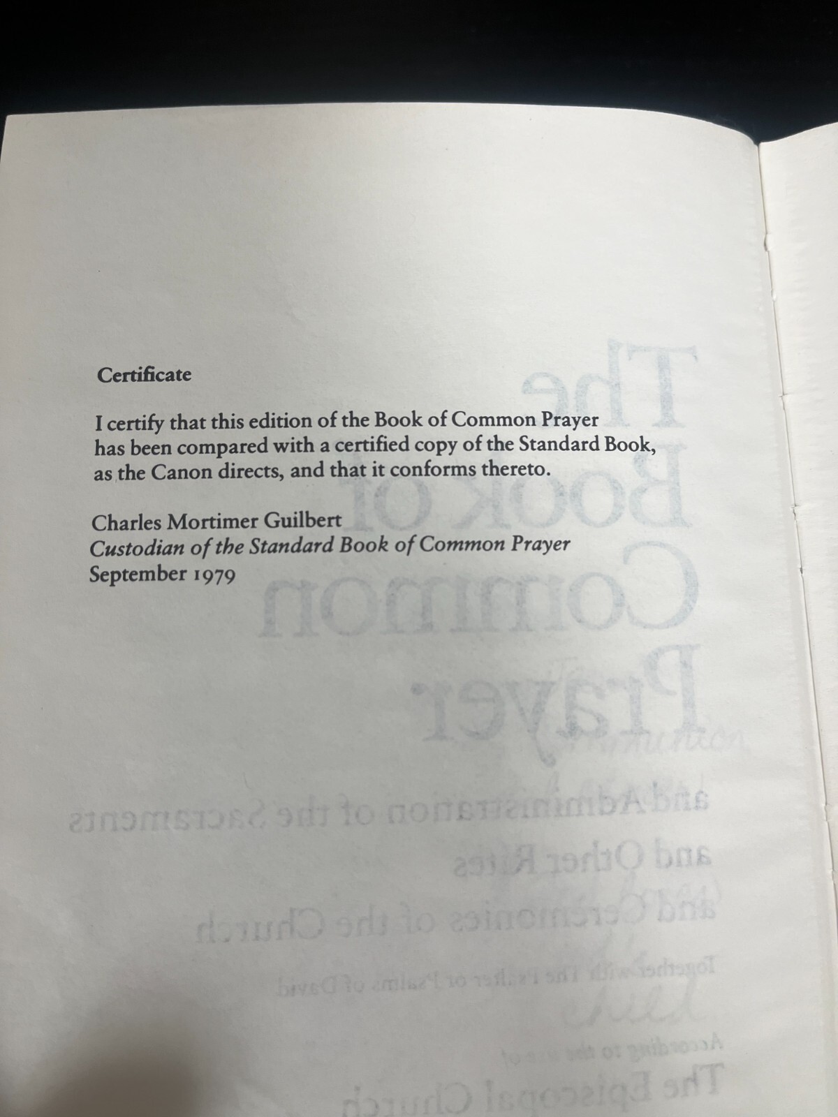 The Book Of Common Prayer The Seabury Press
