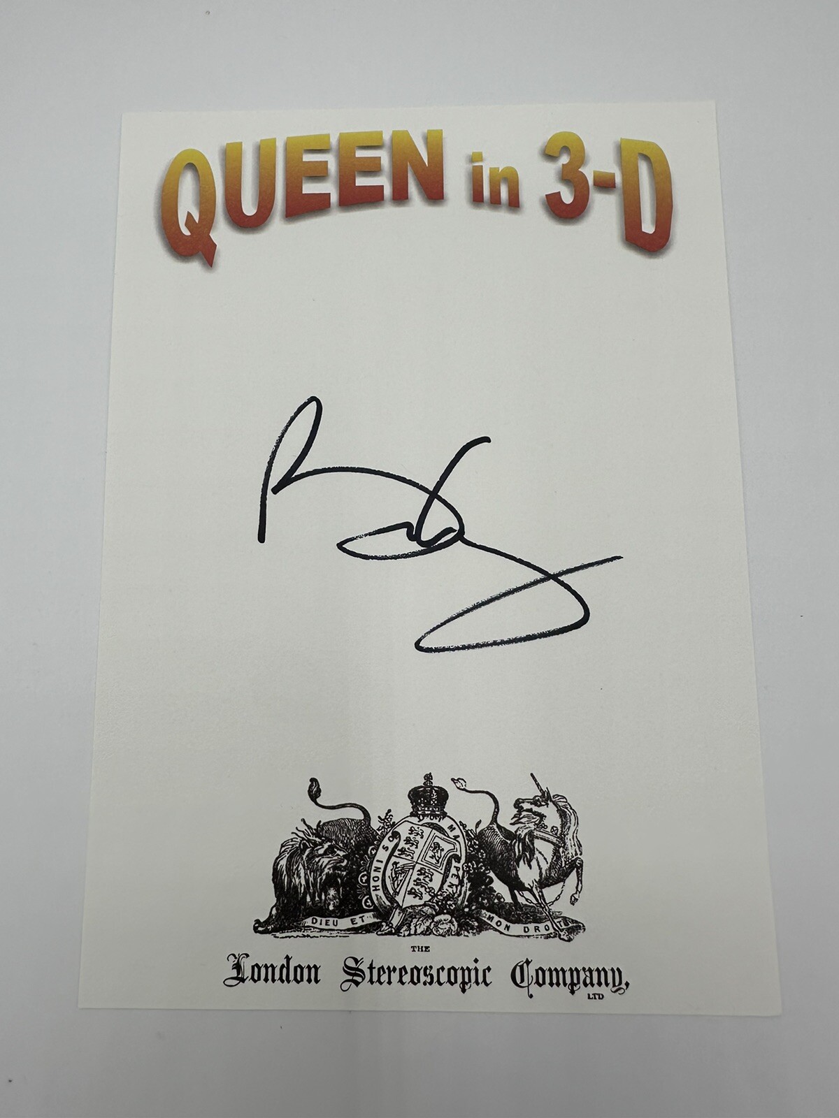 Brian May SIGNED BOOK Queen in 3-D BOHEMIAN RHAPSODY EDITION Hardcover