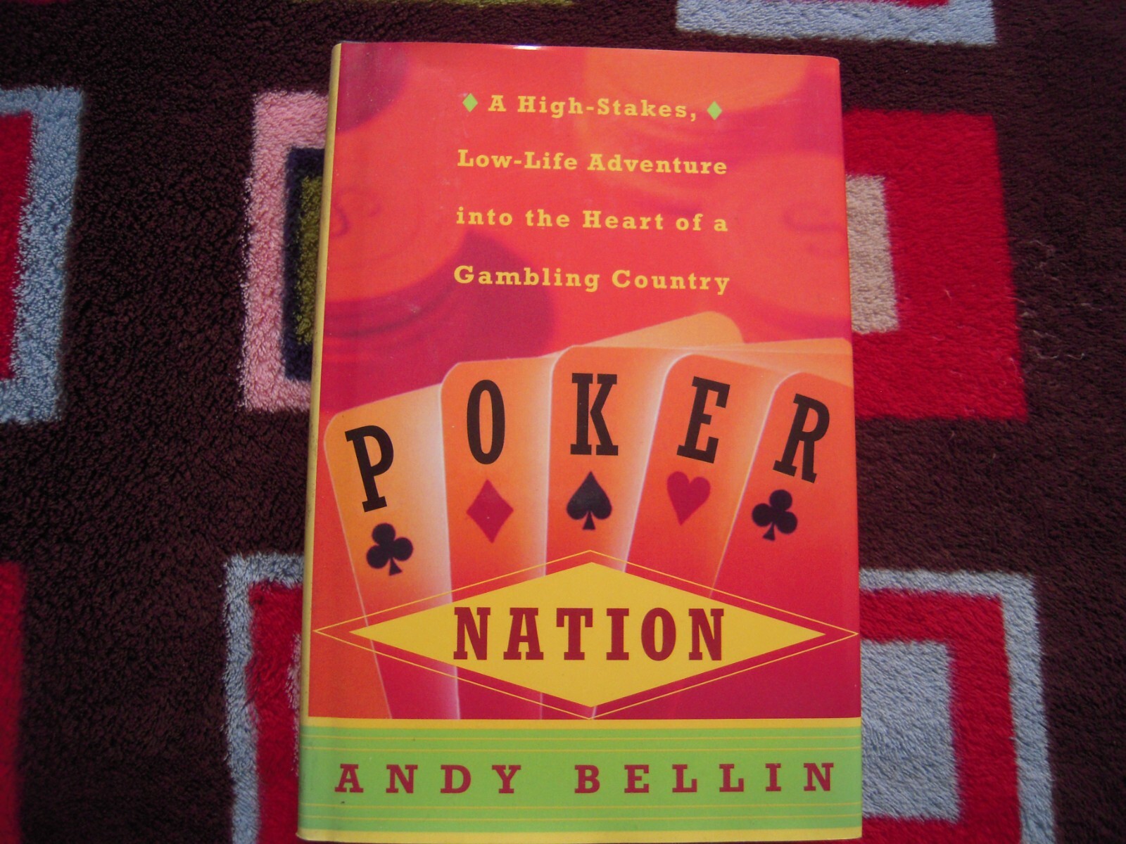 VINTAGE 2002 POKER NATION BY ANDY BELLIN HARDCOVER 1ST EDITION 258 PAGES