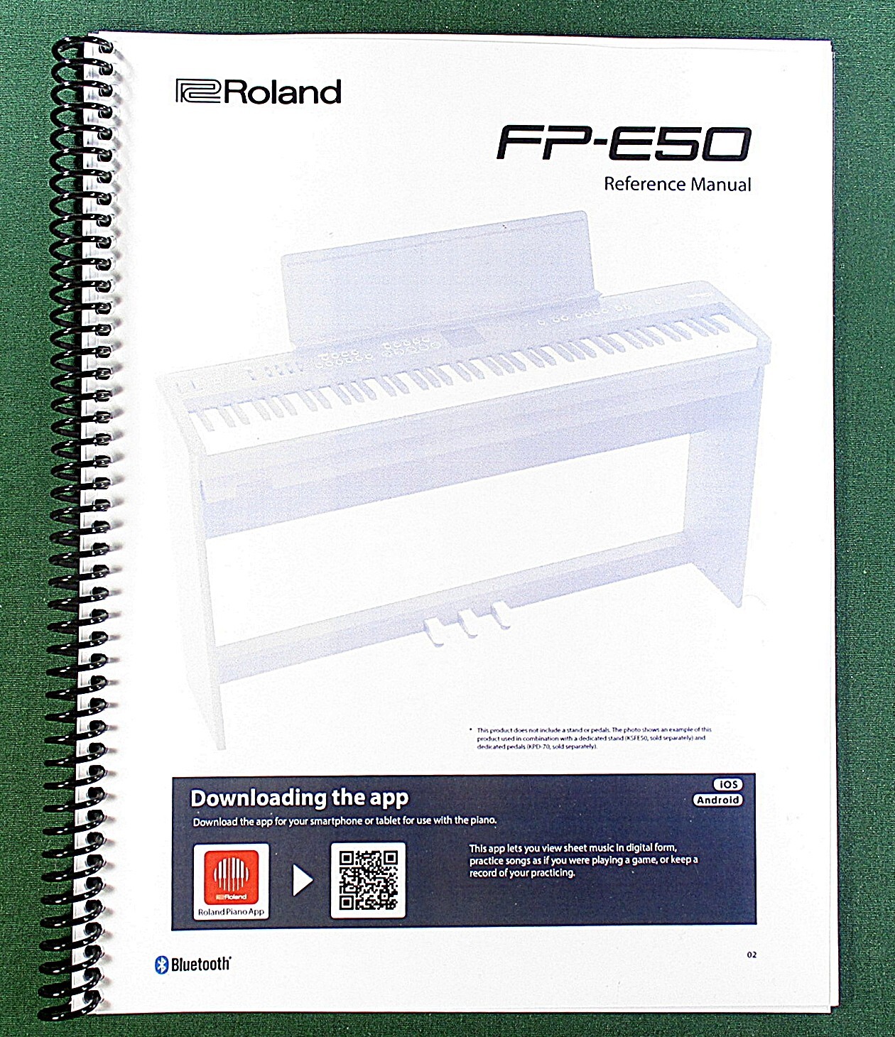Roland FP-E50 Reference Manual: 86 Pages Full Color & Protective Covers!