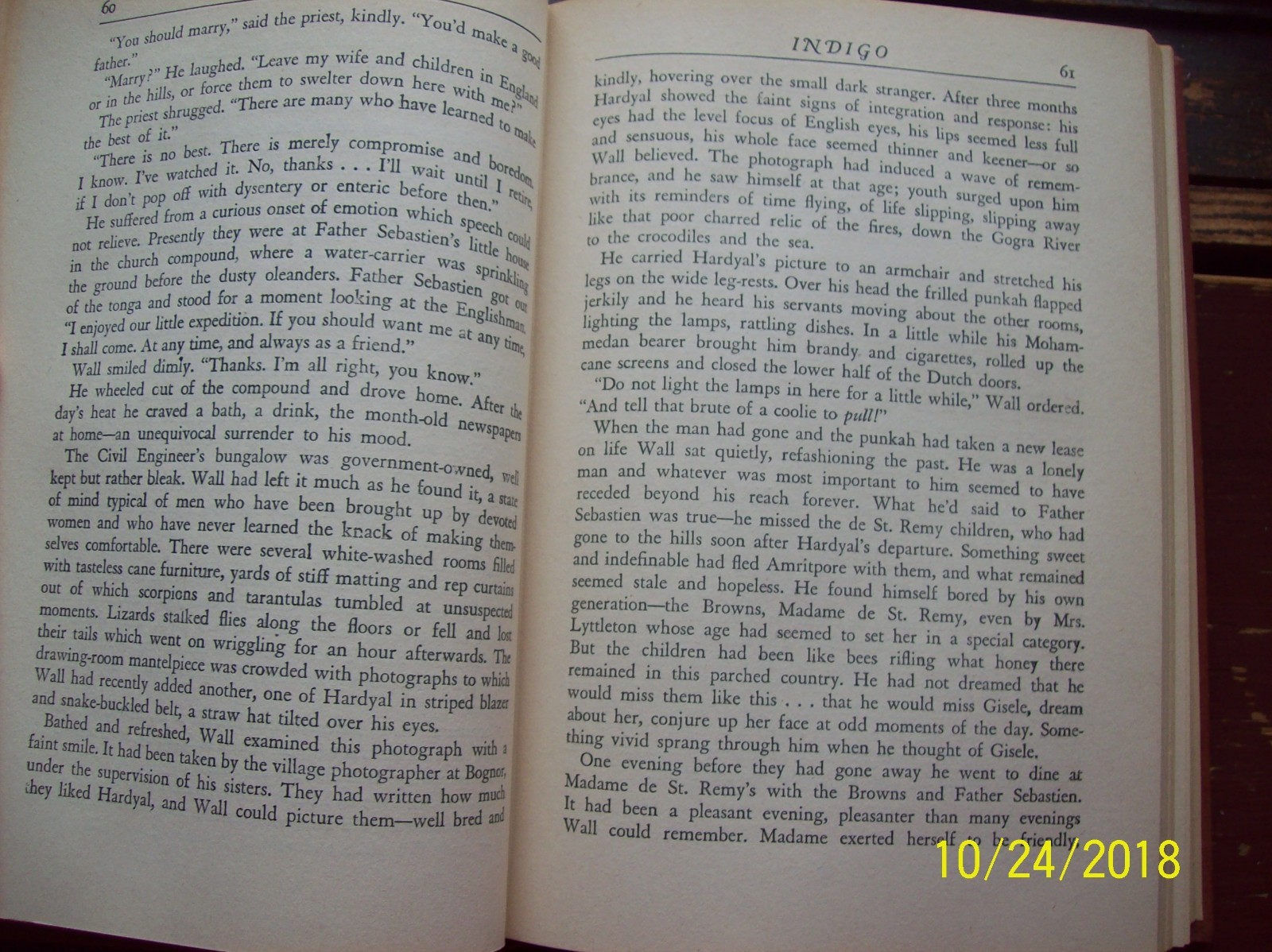 Indigo -Christine Weston- Charles Scribner’s & Sons-1943- Hardcover-374 Pages.