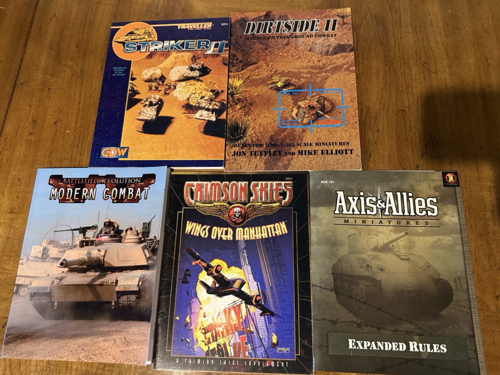 LOT RPG MILITARY WAR CRIMSON SKIES AXIS & ALLIES DIRTSIDE 2 STRIKER II GDW FASA
