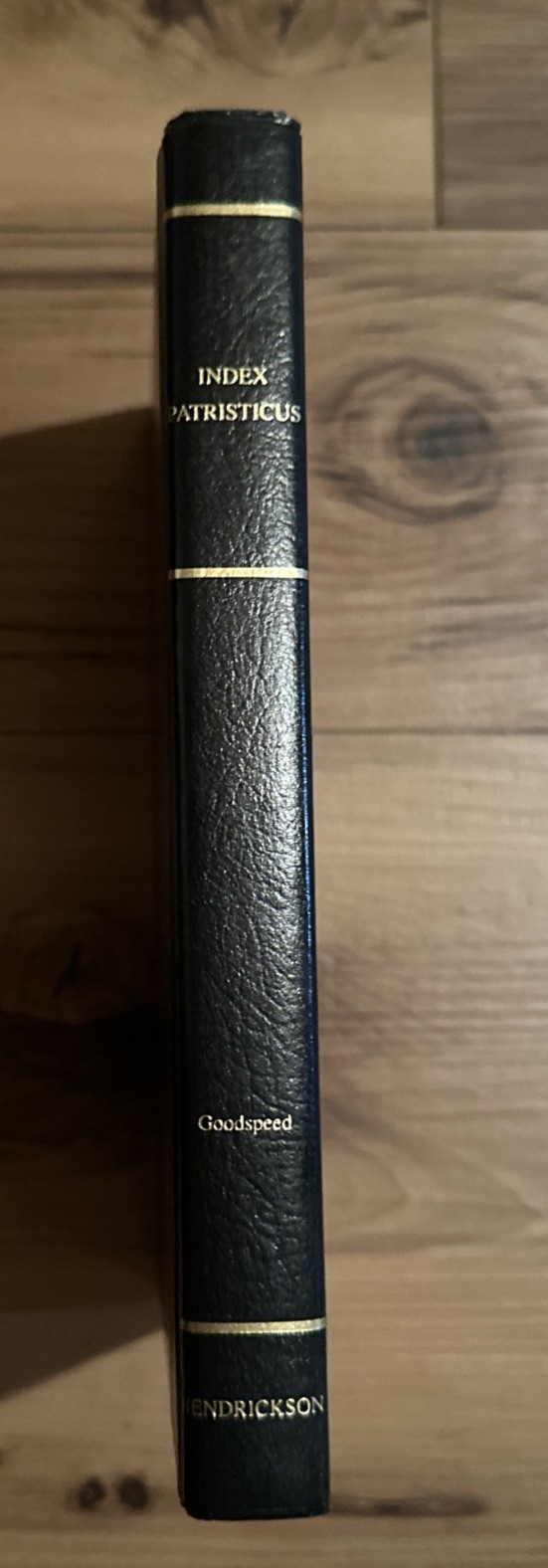INDEX PATRISTICUS: SIVE CLAVIS PATRUM APOSTOLICORUM OPERUM By Edgar J. Goodspeed