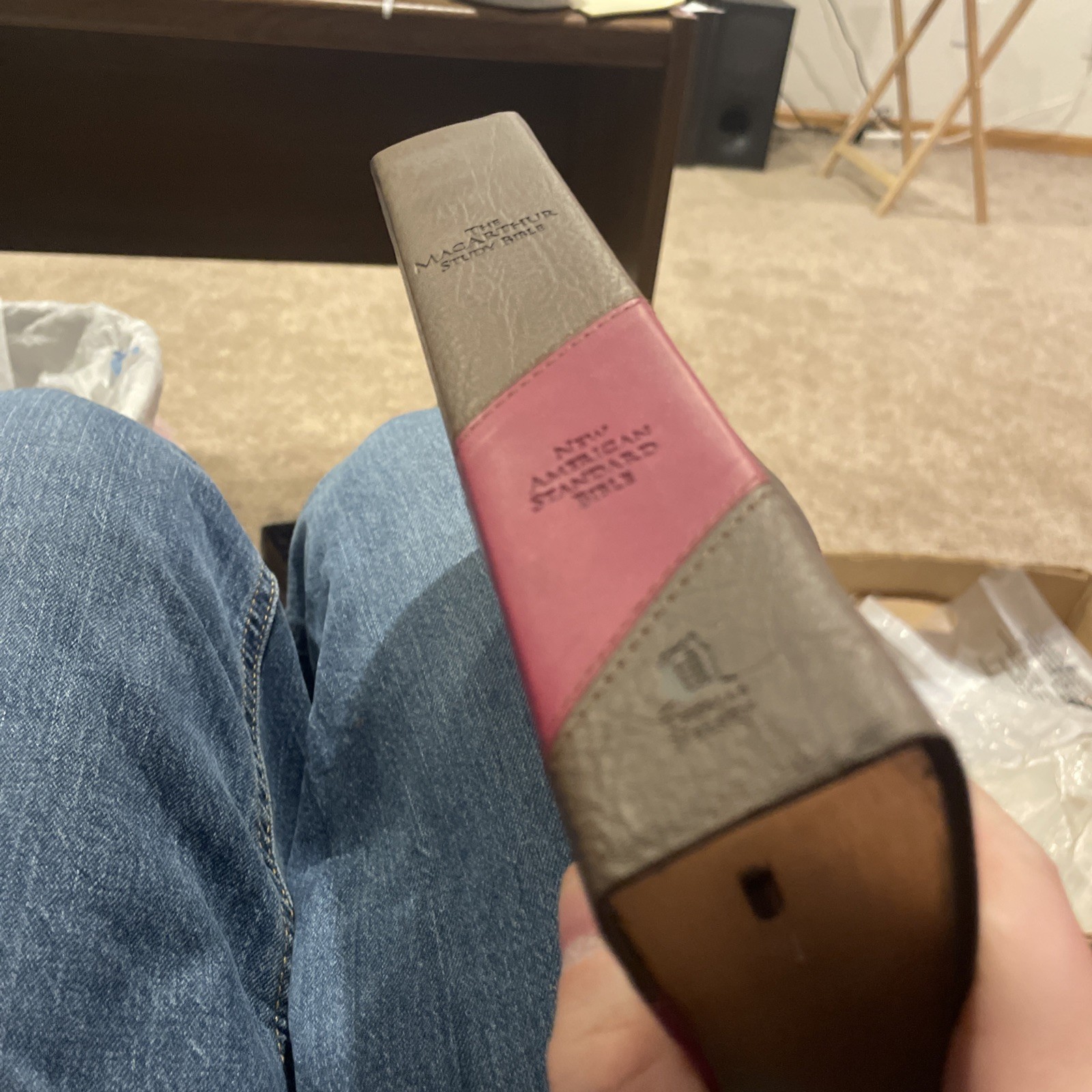 MacArthur Study Bible by John F. MacArthur (2014, Imitation Leather)