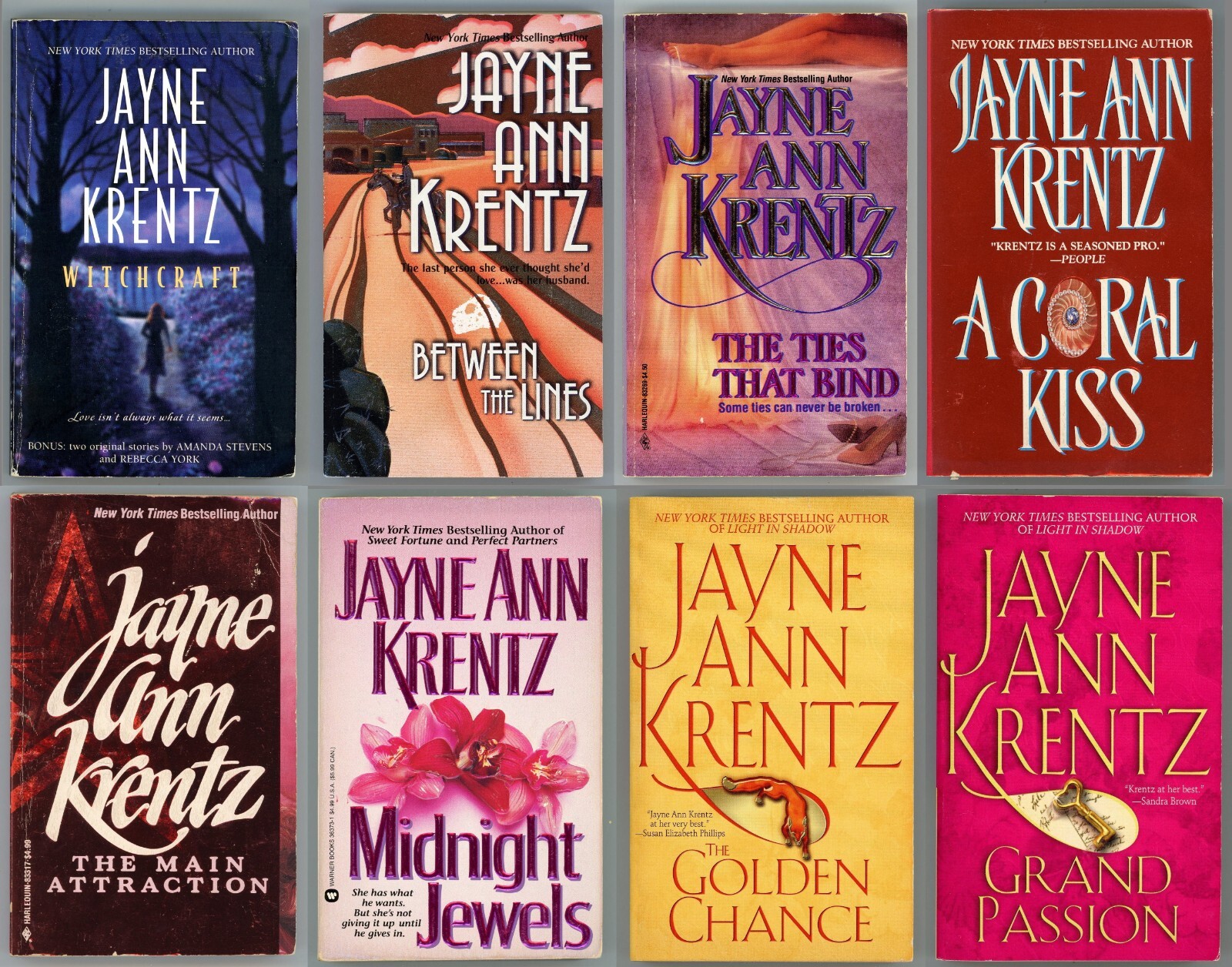 Family Romance Mystery Lot of 8 Paperback by Jayne Krentz