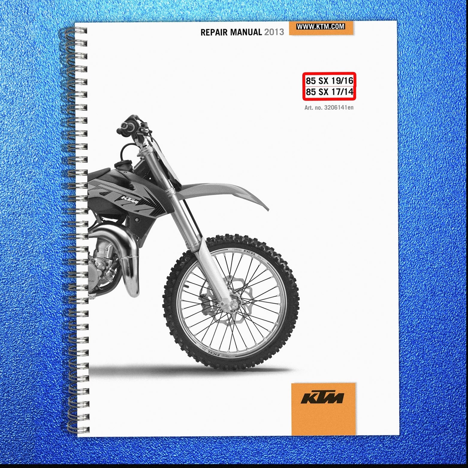 KTM 85 SX Service Repair Manual 2013 – METAL COIL BOUND – PROTECTIVE COVERS