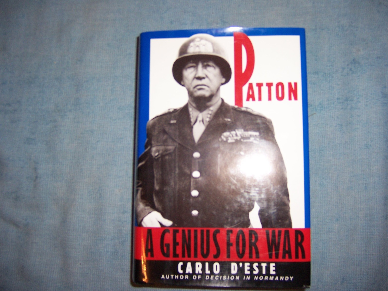 PATTON by Carlo D’Este/1st Ed/HCDJ/Military/War/WWII 1939-45