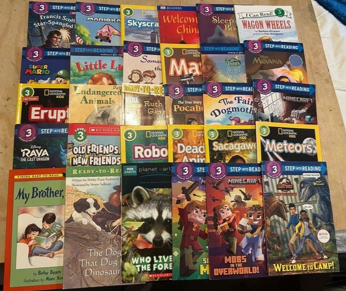 Lot Of 30 Level 3 Readers Books Step into Reading I Can Read Scholastic Penguin