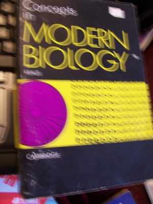 Concepts in Modern Biology – Paperback, by Kraus David – Acceptable
