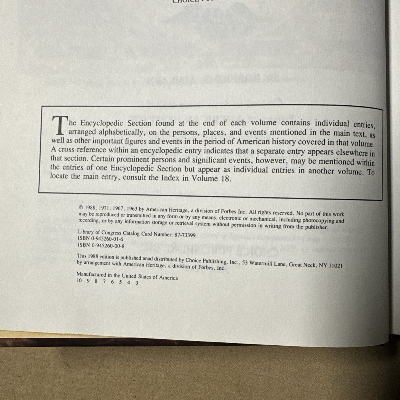 American Heritage Illustrated History of the U.S., Vol. 1: The New World, HC ’88